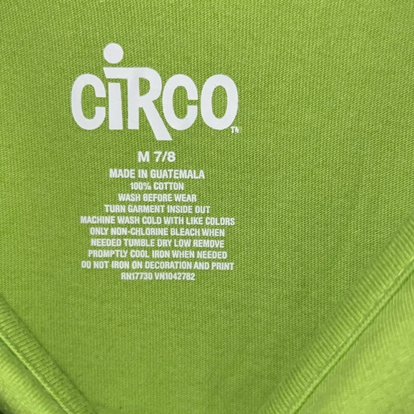 Circo Kids (girl) bright green tank with cute butterfly embellishment - Picture 3 of 4